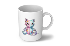Stitched Cat Doll Creepy Cute Halloween Voodoo PNG Cute Product Image 6