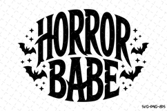 Horror Babe Svg | Halloween Svg | Svg Cut Files Product Image 1
