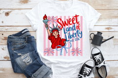 Sweet Land of Liberty Stripes PNG T-Shirt|4th of July PNG Product Image 11