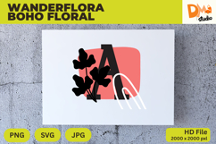 Wanderflora Boho Floral Monogram Product Image 1