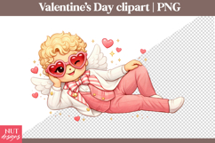 Valentines day clipart Cool Cupid Clipart Funny sublimation Product Image 1