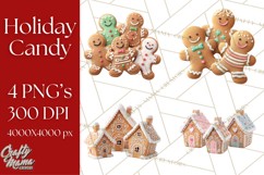 Christmas Candy Clipart PNG, Realistic Holiday Treats Product Image 1