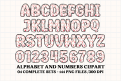 Shabby Chic letters doodle, shabby chic png alphabet clipart Product Image 5