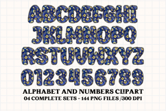 Happy Birthday Alphabet, birthday letters doodle clipart Product Image 5