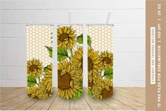 Sunflower Tumbler Wrap, Sunflower Skinny Tumbler Sublimation