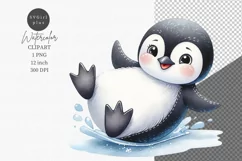 Penguin clipart, Toy clipart, Cute Animals Clipart, Product Image 1