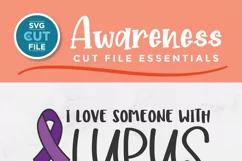 Lupus svg - a lupus awareness svg with arrows and ribbon Product Image 2