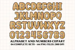Christmas Alphabet png clipart, christmas letters doodle Product Image 5