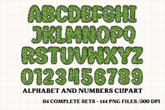 Halloween Alphabet png clipart, halloween letters doodle Product Image 5