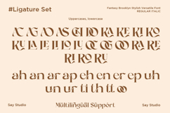 Fantasy Brooklyn - Stylish Ligature Serif Font Product Image 11