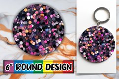 Vibrant Sparkly Glitter Round Design Product Image 1