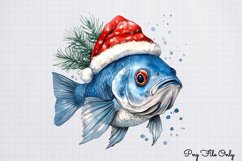 Blue-Christmas-Clipart-Sublimation Clipart Bundle PNG Product Image 12