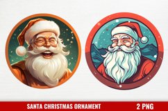 Santa Claus Ornament Clipart, Christmas Santa Ornaments PNG Product Image 1