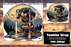 Mountain Wanderer Dog Tumbler Wrap - Sublimation Product Image 1
