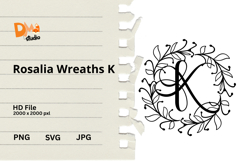 Rosalia Wreaths Monogram Product Image 1