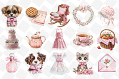 Pink Coquette Mothers Day Clipart - Set of 43 Png Bundle Product Image 4