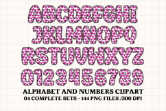 Valentine Alphabet Clip Art, valentines day letters doodle Product Image 5