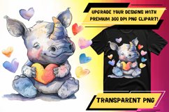 Lovely Watercolor Animal Sublimation Art - Happy PNG Product Image 1