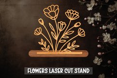 Flowers Laser Cut Stand, Mothers Day Gift Product Image 1