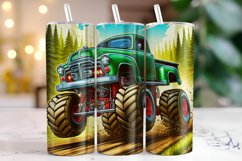Racing Truck Tumbler Wrap Sublimation, 20oz Tumbler Wrap Product Image 1