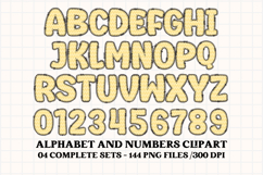 Pastel Patchwork Alphabet &amp; Numbers PNG Clipart Product Image 5