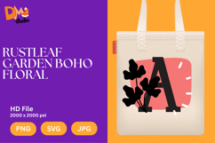 Rustleaf Garden Boho Floral Monogram Product Image 1