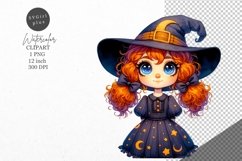 Halloween clipart, Witch clipart, Kids Halloween Product Image 1