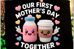 Mother's Day PNG, Faux Yarn Mama PNG Product Image 1