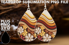 Whimsical Teardrop Earrings Gift, Pattern Product Image 1