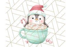 Christmas Coffee Mugs Clipart PNG Festive Cups Product Image 3