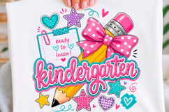 Kinder Garten Back to School Striped Png Product Image 1