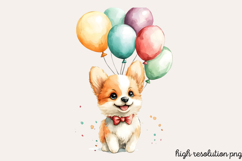 Birthday Watercolor Clipart Bundle PNG Product Image 7