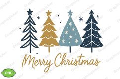 Merry Christmas PNG, Christmas Trees PNG, Christmas Shirt Product Image 3