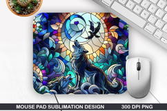 Dog Mouse Pad Sublimation, Valentine Mouse Pad PNG Design Product Image 1