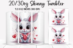 Valentine&#039;s Day Skinny Tumbler - Sublimation Tumbler Design Product Image 1