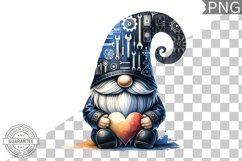 Sublimation - Father's Day Gnome Clipart PNG Design Product Image 1