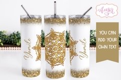 Golden Mandala Tumbler Wrap for Sublimation BUNDLE Product Image 3