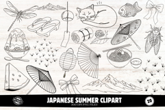 Japanese Summer Clipart Product Image 1