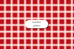 Red Plaid Seamless Valentine Checkered Pattern Product Image 1