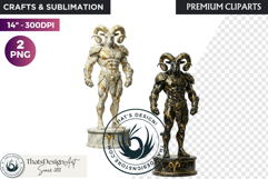 Zodiac Astrology Black and white Marble Statues Horoscope Product Image 1