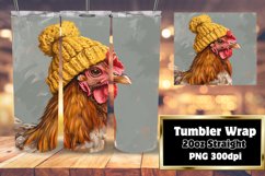 Cozy Winter Animals Tumbler Wrap Sublimation 20oz Product Image 1