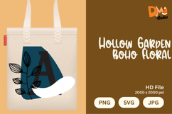 Hollow Garden Boho Floral Monogram Product Image 1