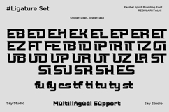 Fesibel - Bold Sports Branding Font Product Image 11