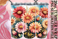 JOYFUL PRESENT 20oz TUMBLER WRAP, Flower Pattern Product Image 1