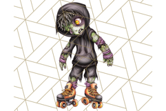 Bold Zombie Clipart PNG, Creepy Halloween Clip Art Product Image 3