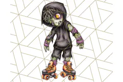 Bold Zombie Clipart PNG, Creepy Halloween Clip Art Product Image 3