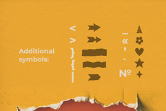 Ugly Cardboard Ragged Decorative Font Product Image 11
