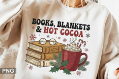 Books Blankets And Hot Sublimation - Christmas PNG Design Product Image 1
