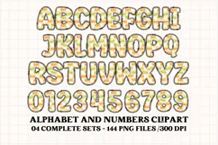 Halloween Alphabet png clipart, halloween letters doodle Product Image 5