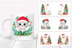 Christmas Mug Wrap Bundle. Christmas Mug Sublimation Product Image 12